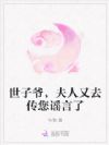 世子爷,夫人又去传您谣言了